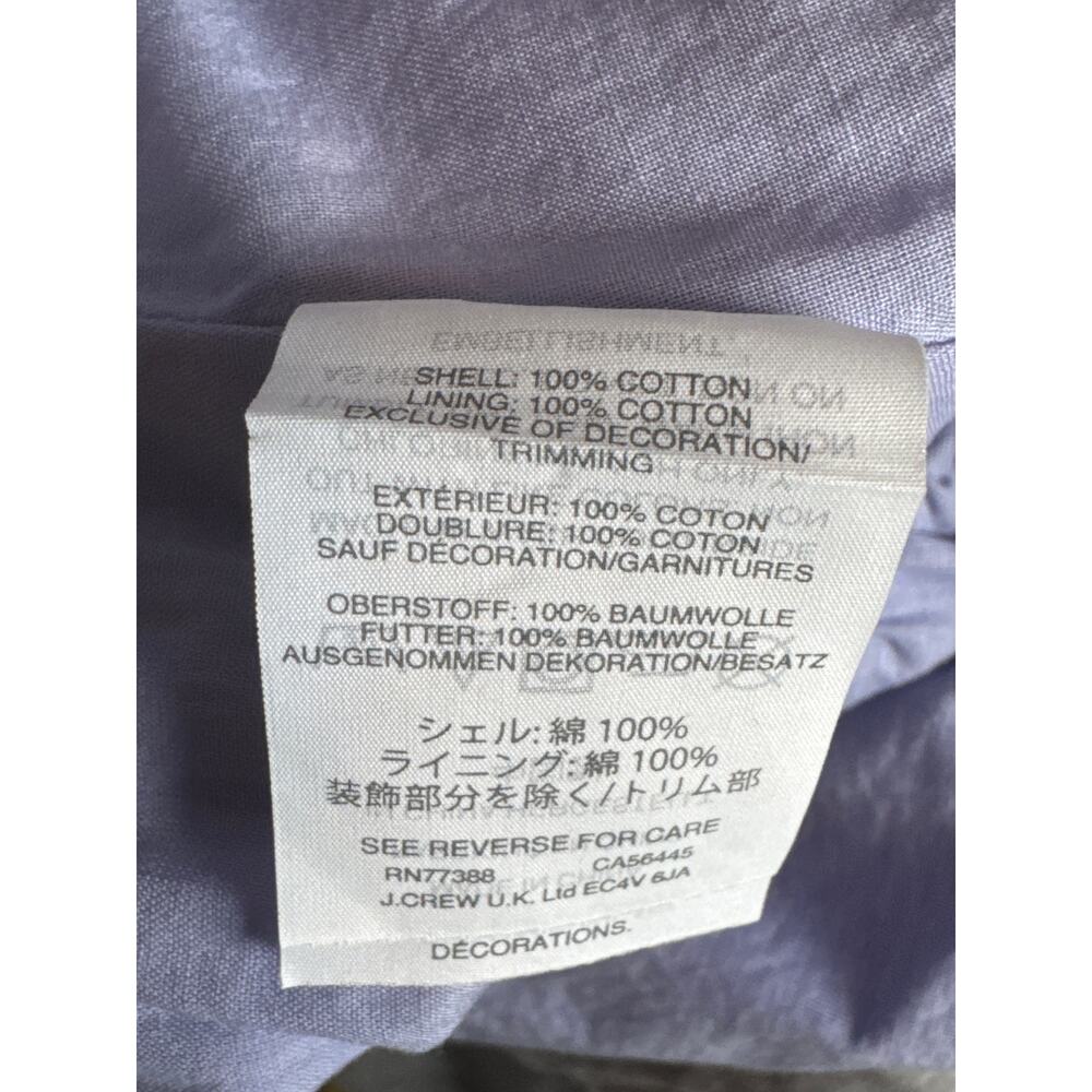J Crew Embroidered Tropical Midi Skirt European Summer Sz 2 Flowy 100% Cotton - Picture 9 of 11